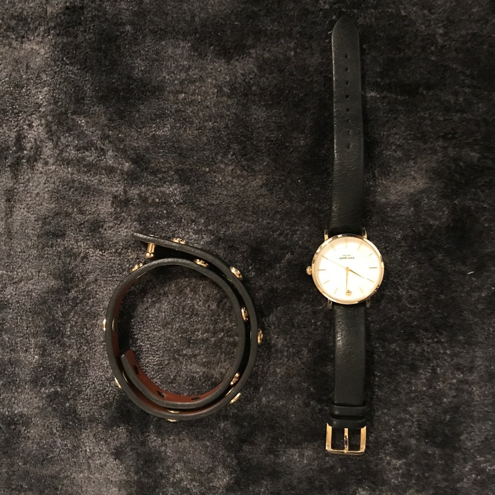 Kate spade leather watch, stella & dot wrap